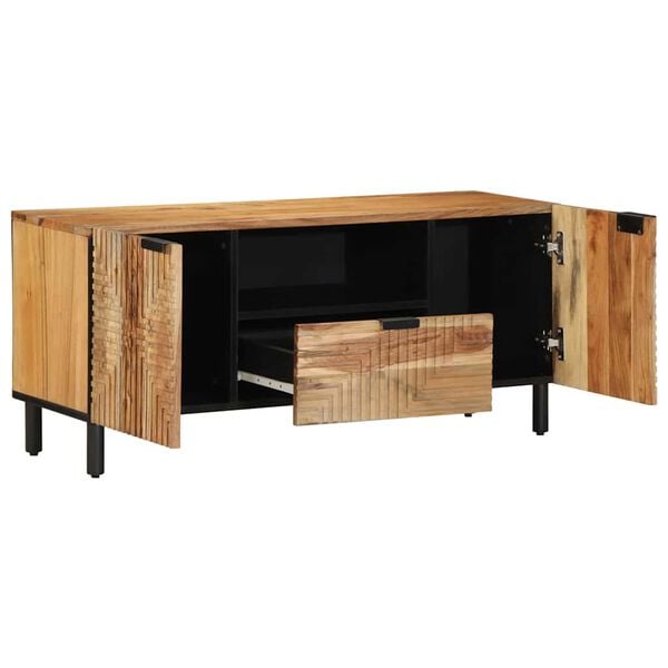vidaXL TV-Einheiten Massivholz Akazie 105 x 33,5 x 46 cm Holzwerkstoff