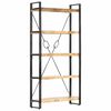 vidaXL B&uuml;cherregal 5 F&auml;cher 90 x 30 x 180 cm Mango Massivholz