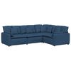 vidaXL Modulares Sofa mit Kissen Stoff Blau
