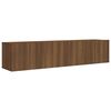 vidaXL 2-tlg. TV-Schrank-Set Braun Eichen-Optik Holzwerkstoff