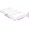 vidaXL Gartenstuhlauflagen f&uuml;r Niedriglehner 4 Stk. 100x50x7 cm Stoff