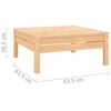 vidaXL 3-tlg. Garten-Lounge-Set Massivholz Kiefer