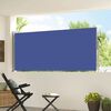 vidaXL Ausziehbare Seitenmarkise 120x300 cm Blau