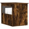 vidaXL Hundekäfig im Möbelstil Räuchereiche 55x75x65 cm Holzwerkstoff