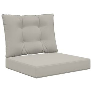 vidaXL Sofakissen f&uuml;r drau&szlig;en Polyester Grau 60 x 50,5 cm