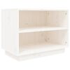 vidaXL Schuhschrank Wei&szlig; 60x34x45 cm Massivholz Kiefer