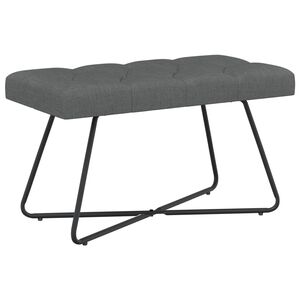 vidaXL Bank mit Knopfheftung Dunkelgrau 80 x 40 x 46 cm Stoff