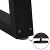 vidaXL Couchtischbeine V-Form 2 St&uuml;ck Schwarz 60x(30-31,3) cm Stahl