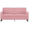 vidaXL 2-Sitzer-Sofa Rosa 140 cm Samt
