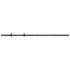 vidaXL Mini Schiebet&uuml;rbeschlag Set f&uuml;r Schrankt&uuml;ren Carbonstahl 122 cm