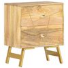 vidaXL Nachttisch 40 x 30 x 50 cm Mangoholz Massiv