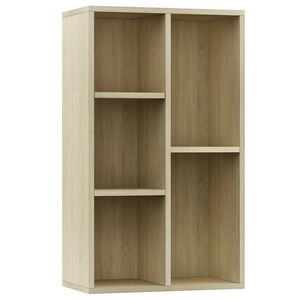 vidaXL B&uuml;cherregal/Sideboard Sonoma Eiche 50x25x80 cm Holzwerkstoff