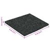 vidaXL Gummigranulat-Patiopad Schwarz 9 x 9 x 0,3 cm Gummi