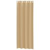 vidaXL Voile Vorhänge mit Ösen 2 Stk. Sandfarbe