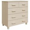vidaXL Sideboard HAMAR Honigbraun 79x40x80 cm Massivholz Kiefer