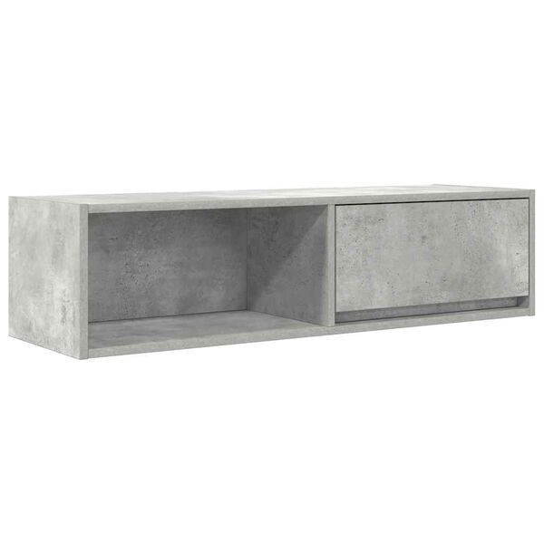 vidaXL TV-Schrank Betongrau 100x31x25,5 cm Holzwerkstoff