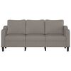 vidaXL 3-Sitzer-Sofa Taupe 180 cm Stoff