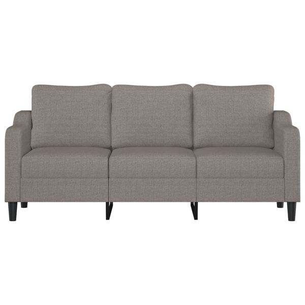 vidaXL 3-Sitzer-Sofa Taupe 180 cm Stoff
