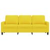 vidaXL 3-Sitzer-Sofa Hellgelb 180 cm Stoff