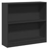 vidaXL B&uuml;cherregal Schwarz 80x24x75 cm Holzwerkstoff