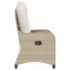 vidaXL Relaxsessel Beige 56 x 66 x 95cm Poly-Rattan