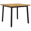 vidaXL Live Edge Esstisch 90 x 90 x 75 cm Massivholz Akazie