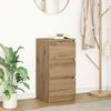 vidaXL Sideboard Artisan-Eiche 37,5x35x76 cm Holzwerkstoff