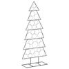 vidaXL Metall-Weihnachtsbaum mit St&auml;nder KUOPIO 180 cm Stahl Schwarz