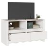vidaXL TV-Schrank Drammen Wei&szlig; 99 x 43 x 55 cm Massivholz Kiefer
