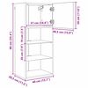 vidaXL Wandmontierte TV-Schr&auml;nke 2 pcs Artisan-Eiche 40,5 x 30 x 90 cm