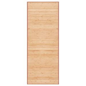 vidaXL Teppich Bambus 80x200 cm Braun