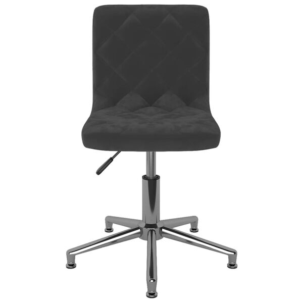 vidaXL Esszimmerst&uuml;hle 2 Stk. Drehbar Schwarz Samt