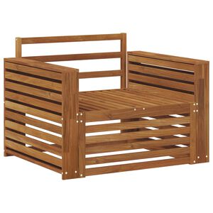 vidaXL 2 St&uuml;ck Sofa mit Armlehnen Massivholz Akazie Natur