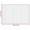 vidaXL Teppich Rechteckig Braun 70x100 cm Bambus