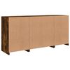 vidaXL Sideboard mit LED-Leuchten R&auml;uchereiche 142,5x37x67 cm