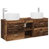 vidaXL Badezimmerm&ouml;bel-Set 3 stk. Altholz 49,5 x 44,5 x 66 cm