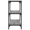 vidaXL Bücherregal Grau Sonoma 40x33x70,5 cm Holzwerkstoff und Stahl