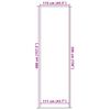 vidaXL Fußmatte Grau 115x400 cm