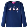Kinder-Langarmshirt Marineblau 116