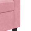 vidaXL 2-Sitzer-Sofa Rosa 140 cm Samt