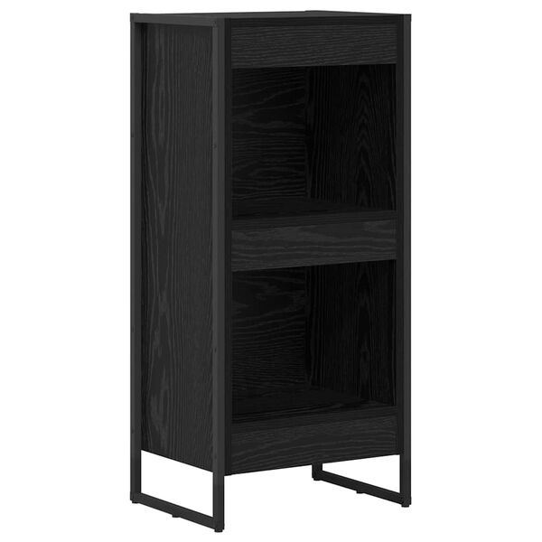 vidaXL B&uuml;cherregal Schwarz Eichen-Optik 80 x 30 x 155 cm Holzwerkstoff