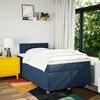 vidaXL Boxspringbett mit Matratze Blau 120x200 cm Stoff