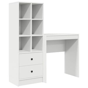 vidaXL Schreibtisch Wei&szlig; 115,5 x 40 x 127 cm 2 stk.