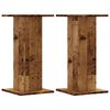 vidaXL Pflanzenst&auml;nder 2 Stk. Altholz-Optik 30x30x60 cm Holzwerkstoff