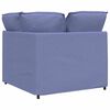 vidaXL Modulares Sofa Eckmodul mit Kissen Jeansblau 100 cm