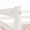 vidaXL Ausziehbares Tagesbett ohne Matratze Wei&szlig; 90x190 cm