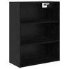 vidaXL Highboard Schwarz Eichen-Optik 69,5 x 32,5 x 180 cm