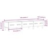 vidaXL TV-Schrank Braun Eichen-Optik 150x34,5x30 cm Holzwerkstoff