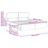 vidaXL Bettrahmen mit Kopfteil Betongrau 180 x 200 cm Holzwerkstoff