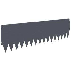 vidaXL Raseneinfassung 10 pcs 103 x 30 cm Stahl Anthrazit